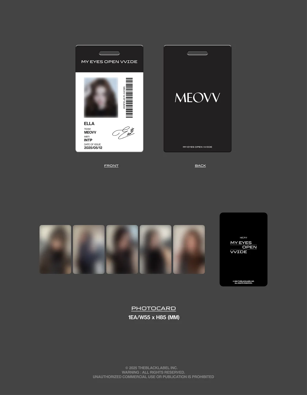 [PRE-ORDER] MEOVV 1st EP OFFICIAL MERCH - EMPLOYEE ID CARD - Image 4