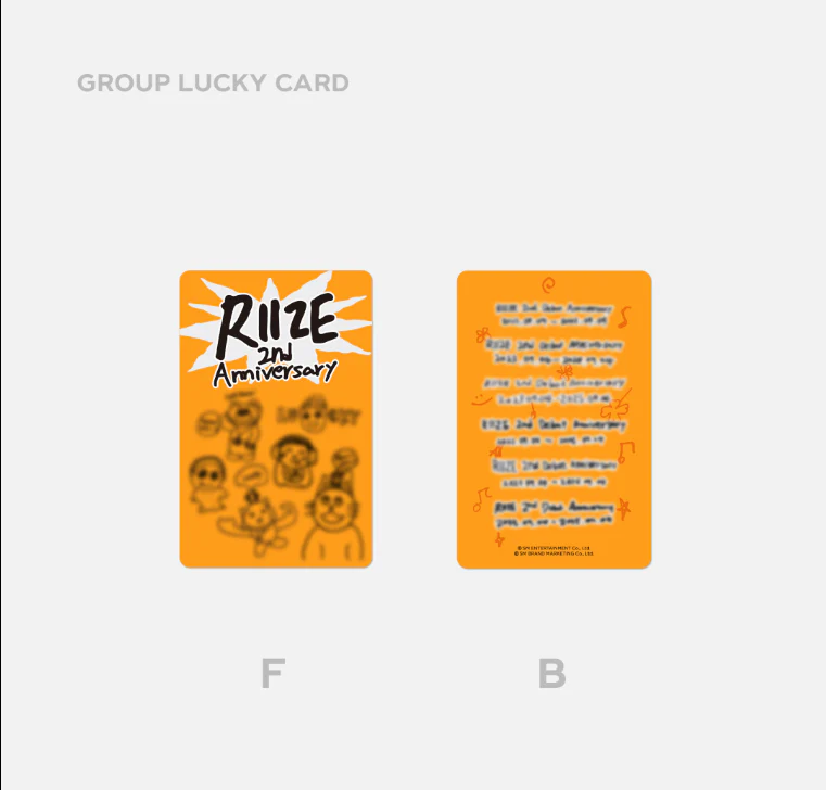 [PRE-ORDER] RIIZE 2ND ANNIVERSARY Official Merch MD - LUCKY CARD SET - Image 2