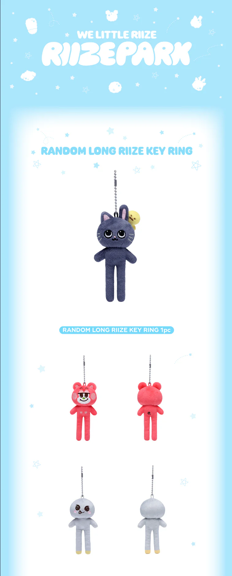 [PRE-ORDER] RIIZE POP-UP 2025 WE LITTLE RIIZE Official MD - RANDOM LONG RIIZE KEY RING - Image 2