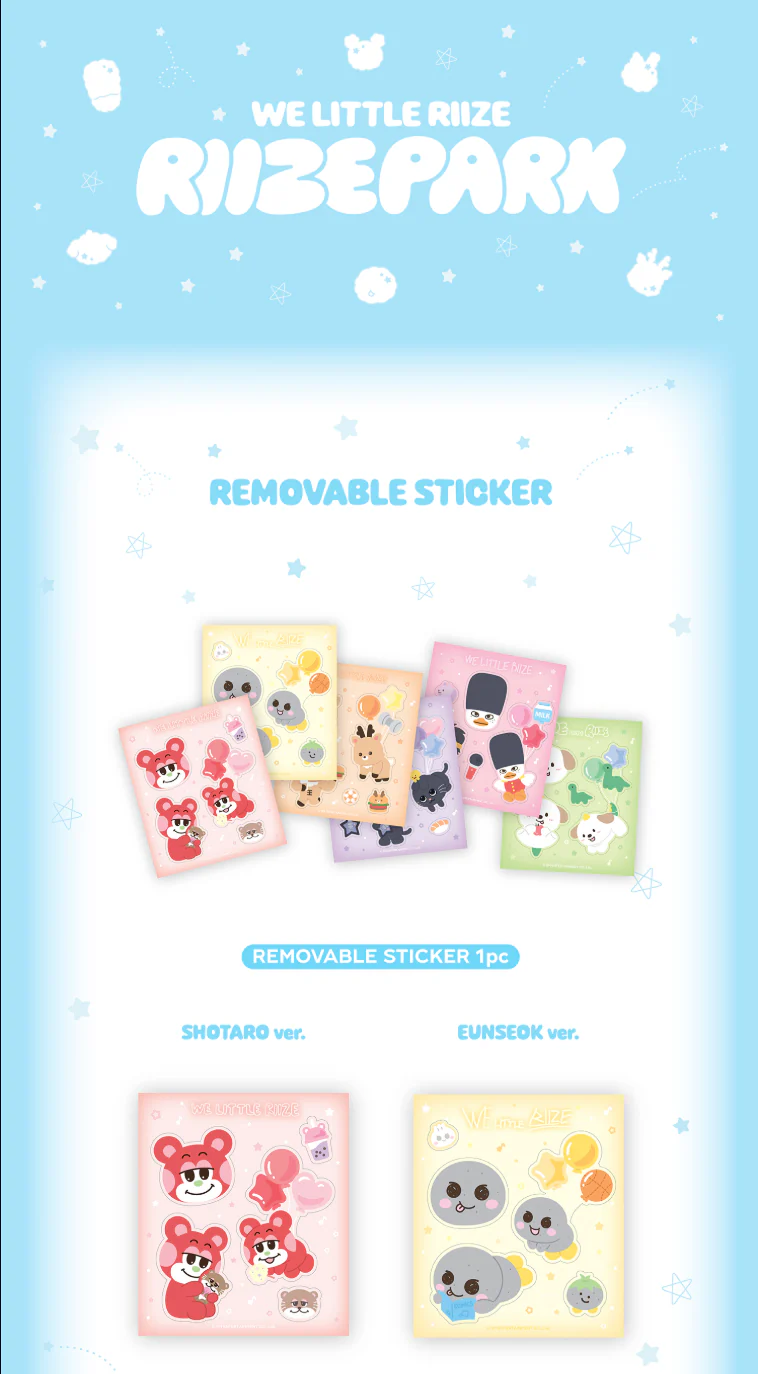 [PRE-ORDER] RIIZE POP-UP 2025 WE LITTLE RIIZE Official MD - REMOVABLE STICKER - Image 2