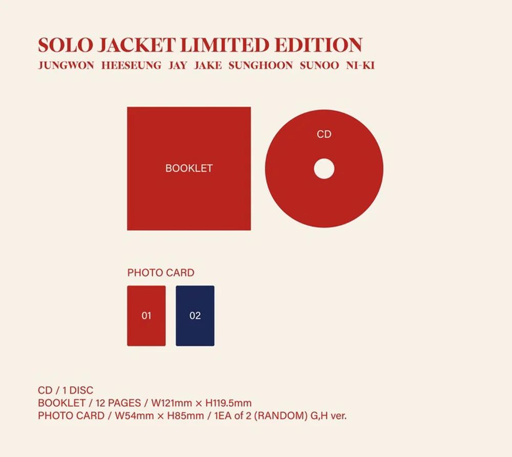 [Pre-Order SEP 5th] ENHYPEN - 3rd Single Album 『結 -YOU-』 Solo Jacket Limited CD - Image 2