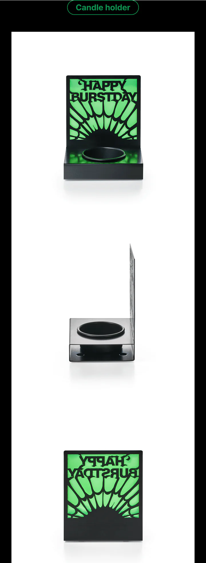 [PRE-ORDER] SEVENTEEN HAPPY BURSTDAY Official MD - Candle Holder Set (NEW BURSTDAY VER.) - Image 4