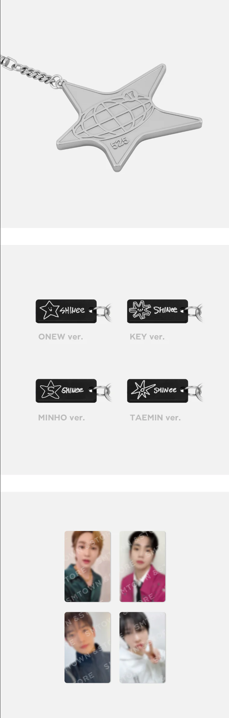 SHINee 17TH ANNIVERSARY MD - SHINING MIRROR KEYRING SET - Image 3