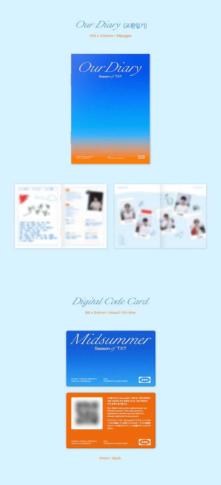 [3rd Preorder] TOMORROW X TOGETHER - Season of TXT: Midsummer Summer Photobook - Image 4