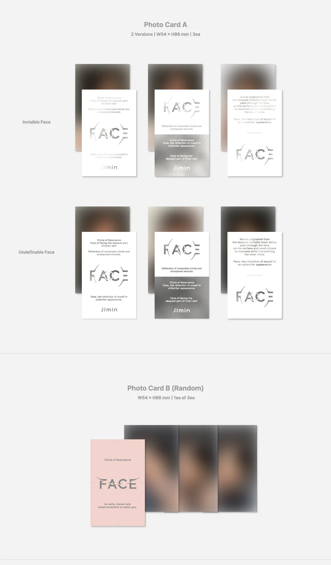 [PREOREDE BENEFIT] JIMIN BTS - FACE +Pre-Order Benefit - Image 4