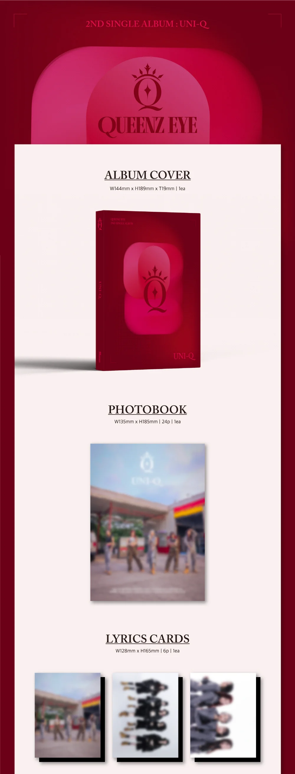 Queenz Eye - 2nd Single Album UNI-Q CD - Image 2