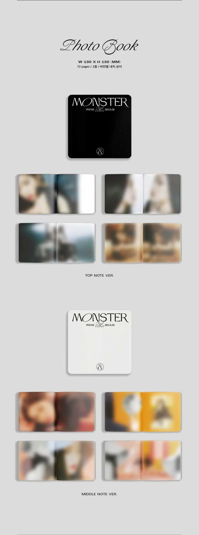 RED VELVET IRENE & SEULGI - Monster (1st Mini Album) Album+Extra Photocards Set - Image 3