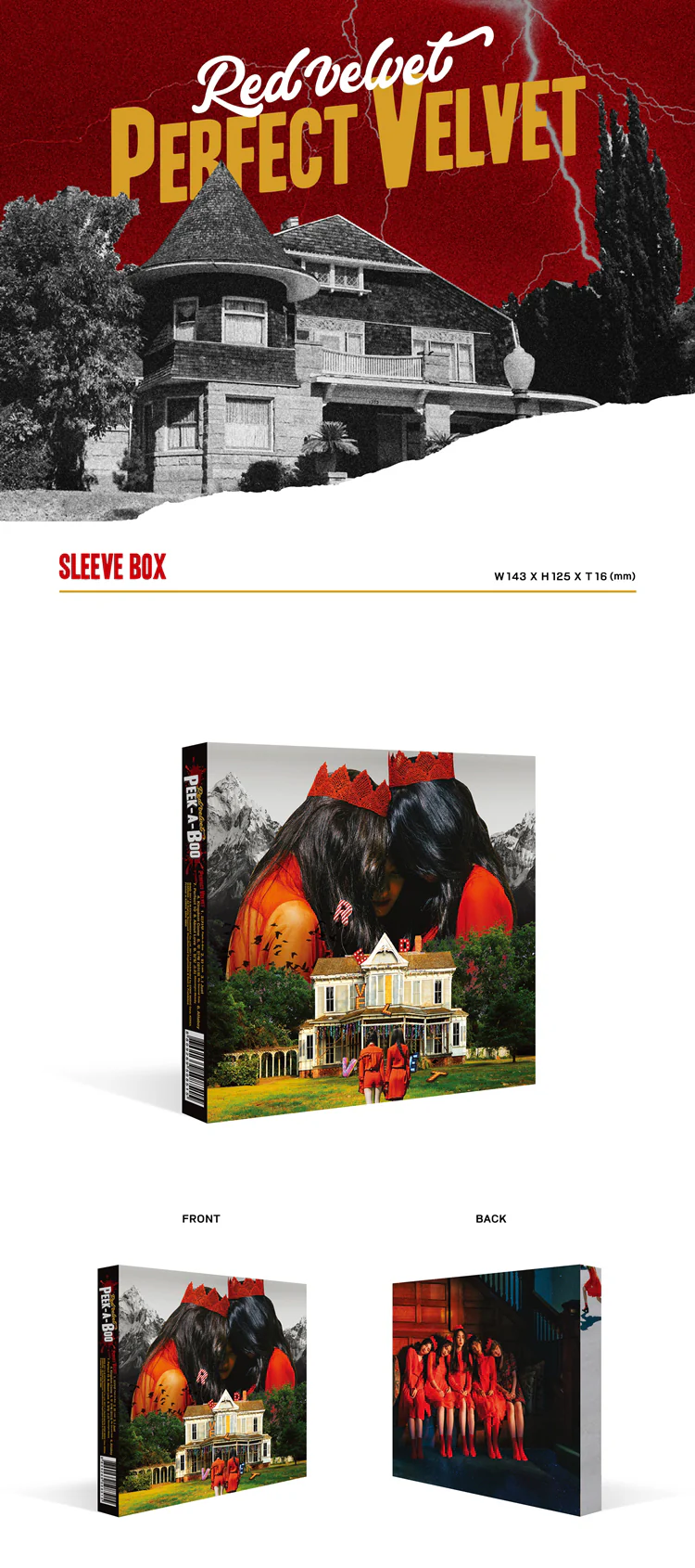 RED VELVET - Perfect Velvet Peek-A-Boo (Vol.2) Album+Free Gift - Image 2