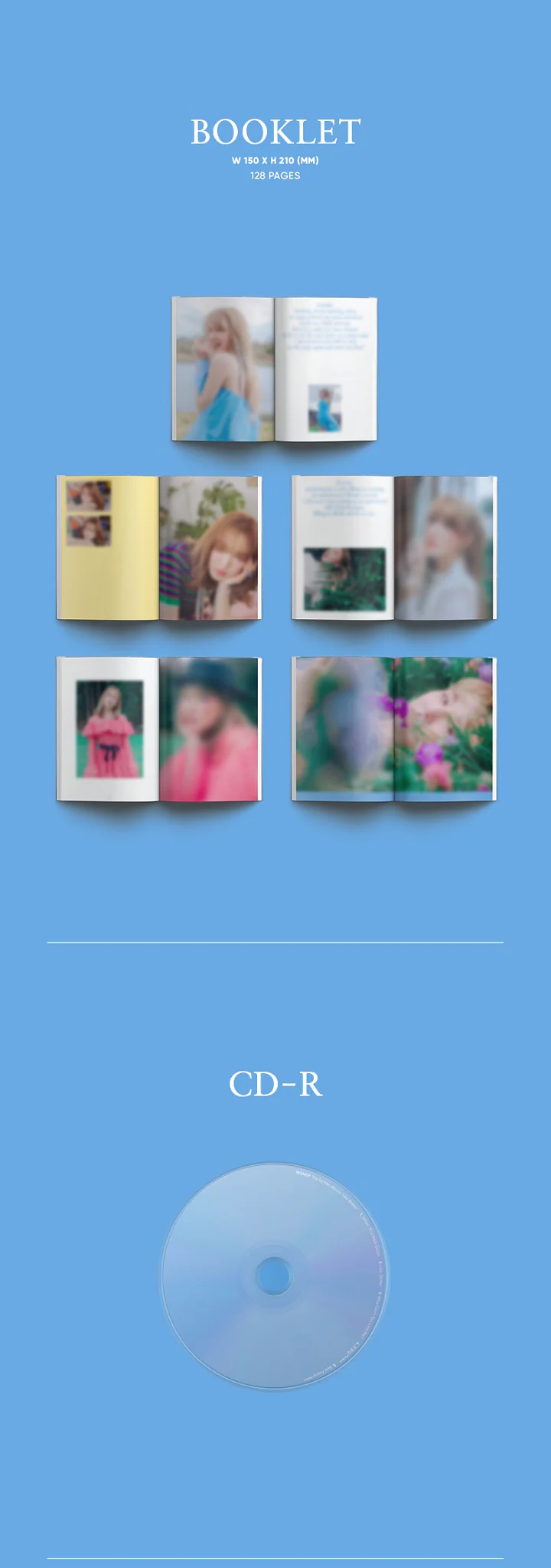 RED VELVET WENDY - LIKE WATER (Photo Book Ver.) (Vol.1) Album+Extra Photocards Set - Image 4
