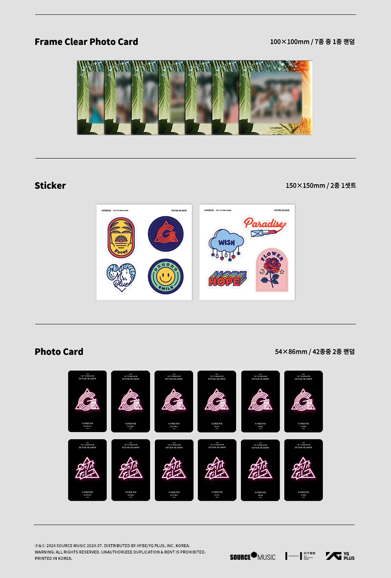 [Reissue] GFRIEND - 7th Mini Album Fever Season CD - Image 4