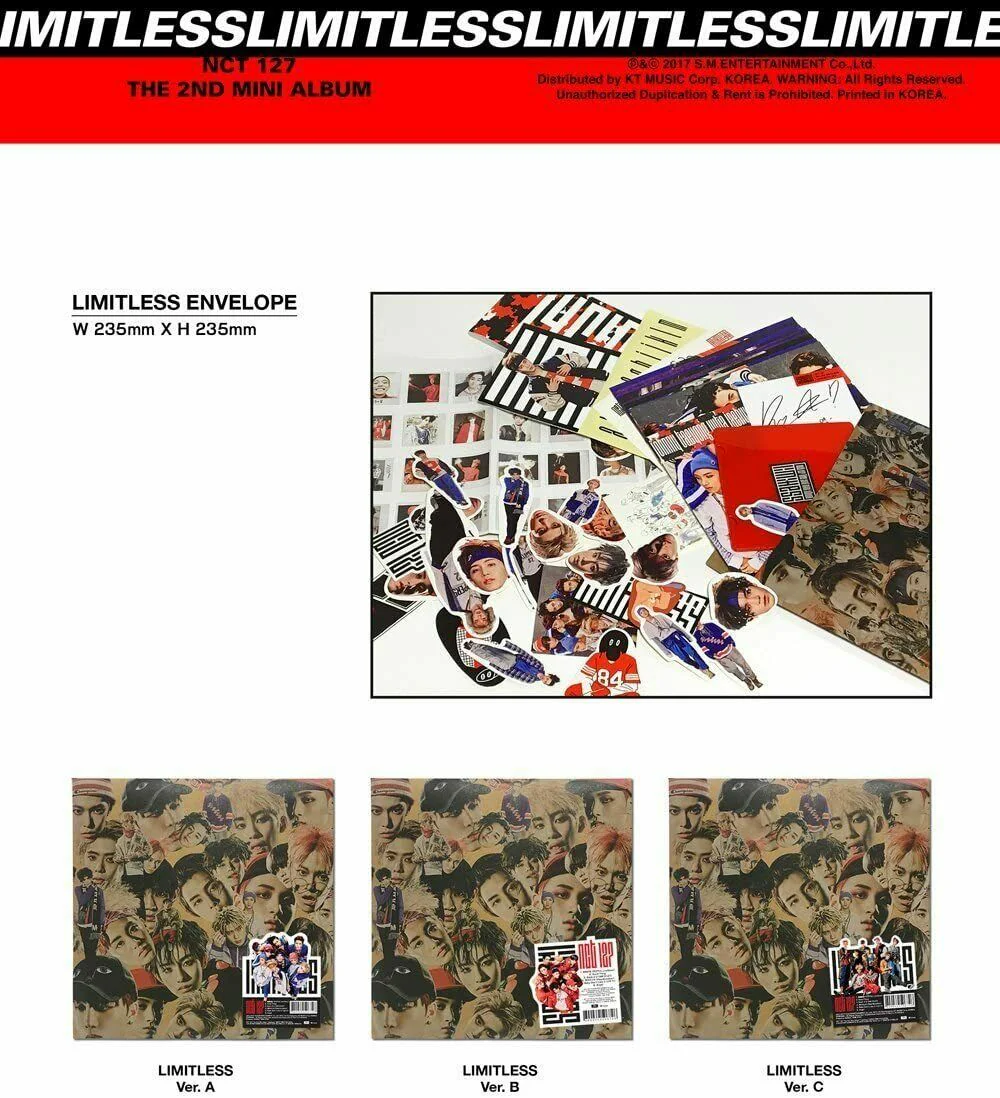 [Reissue] NCT 127 - NCT #127 LIMITLESS Album+Extra Photocard Set (Random ver.) - Image 2
