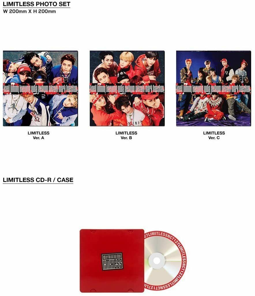 [Reissue] NCT 127 - NCT #127 LIMITLESS Album+Extra Photocard Set (Random ver.) - Image 4