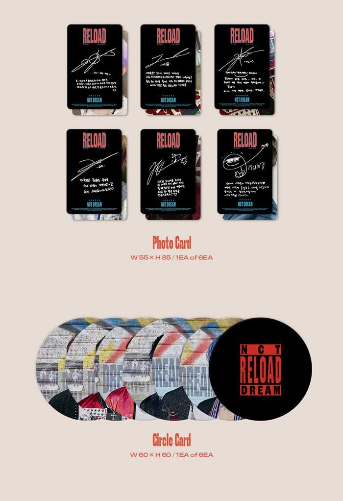 [Reissue] NCT DREAM - RELOAD Album+Extra Photocards Set - Image 5