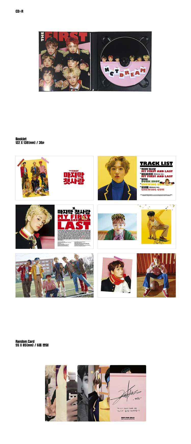 [Reissue] NCT DREAM - THE FIRST (1st Single Album) Album+Extra Photocards Set - Image 3