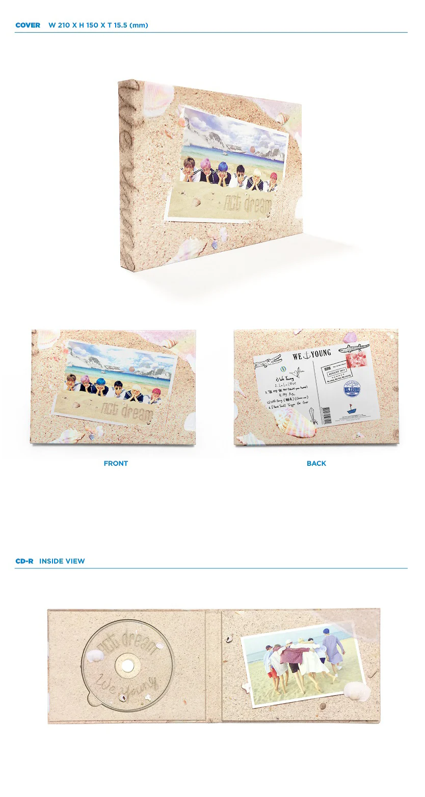 NCT DREAM - WE YOUNG (1st Mini Album) Album+Extra Photocards Set - Image 3