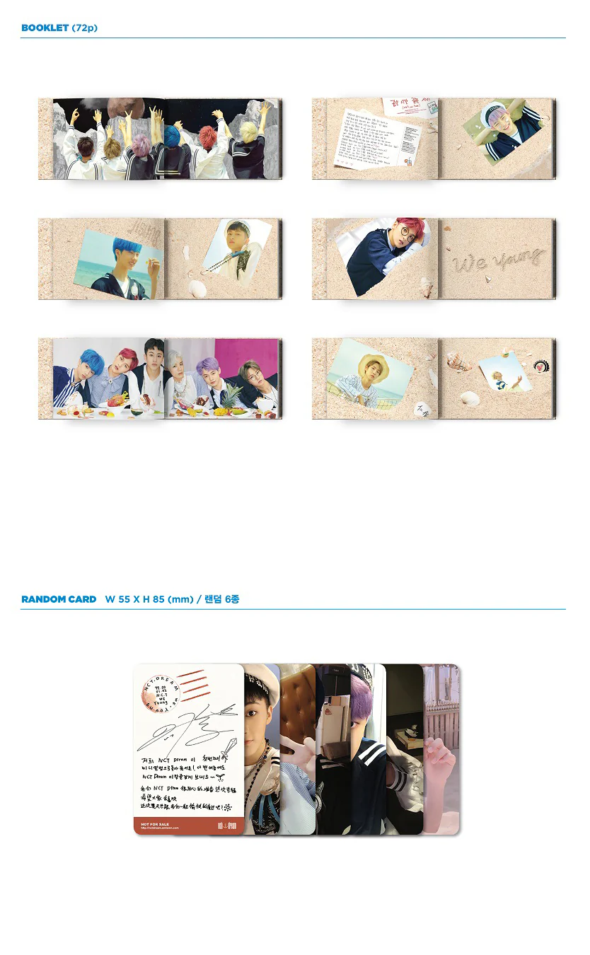 NCT DREAM - WE YOUNG (1st Mini Album) Album+Extra Photocards Set - Image 4