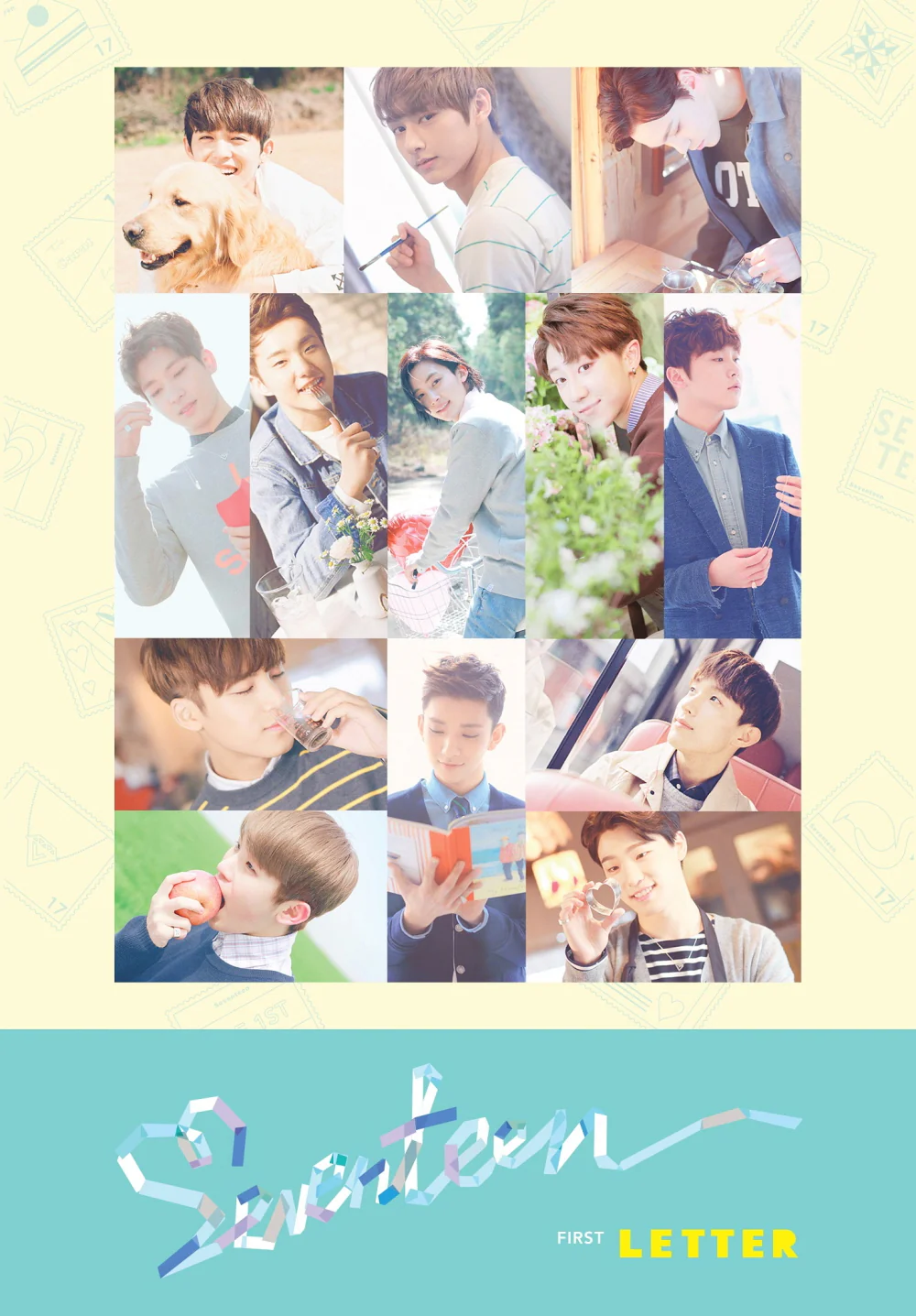[Reissue] SEVENTEEN - Vol.1 FIRST LOVE&LETTER CD+Extra Photocards Set - Image 3