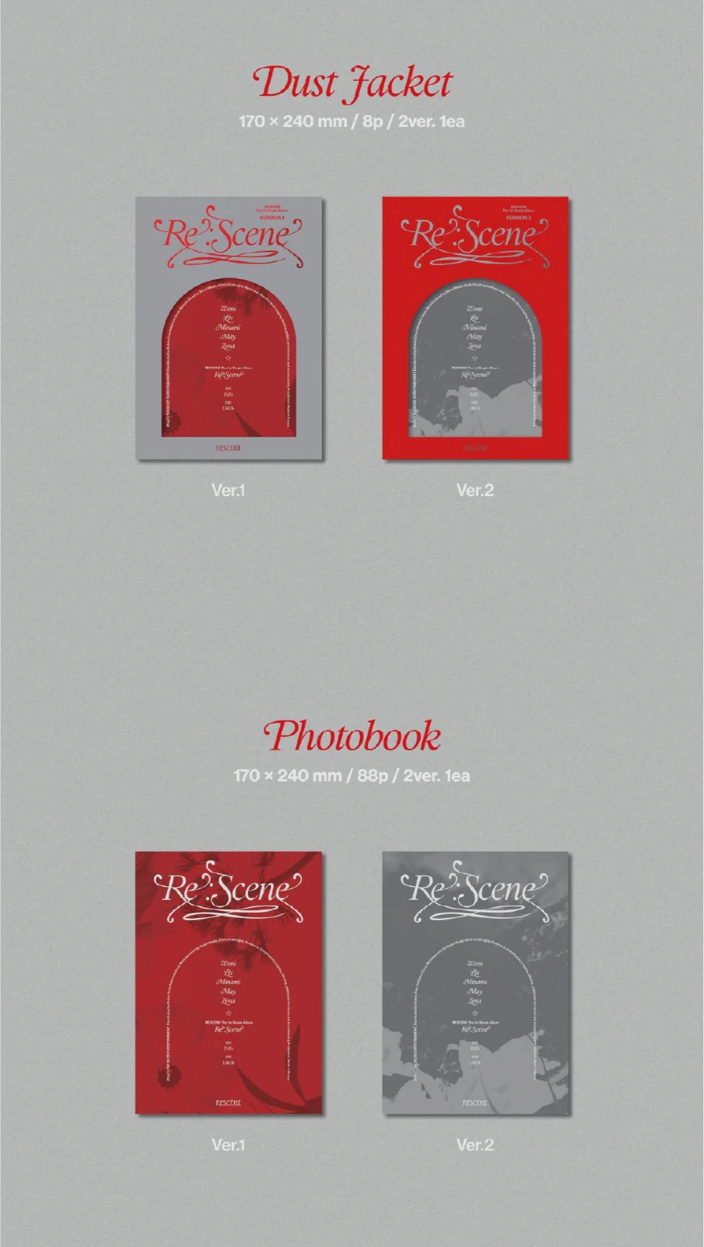 RESCENE - 1st Single Album Re:Scene CD - Image 3