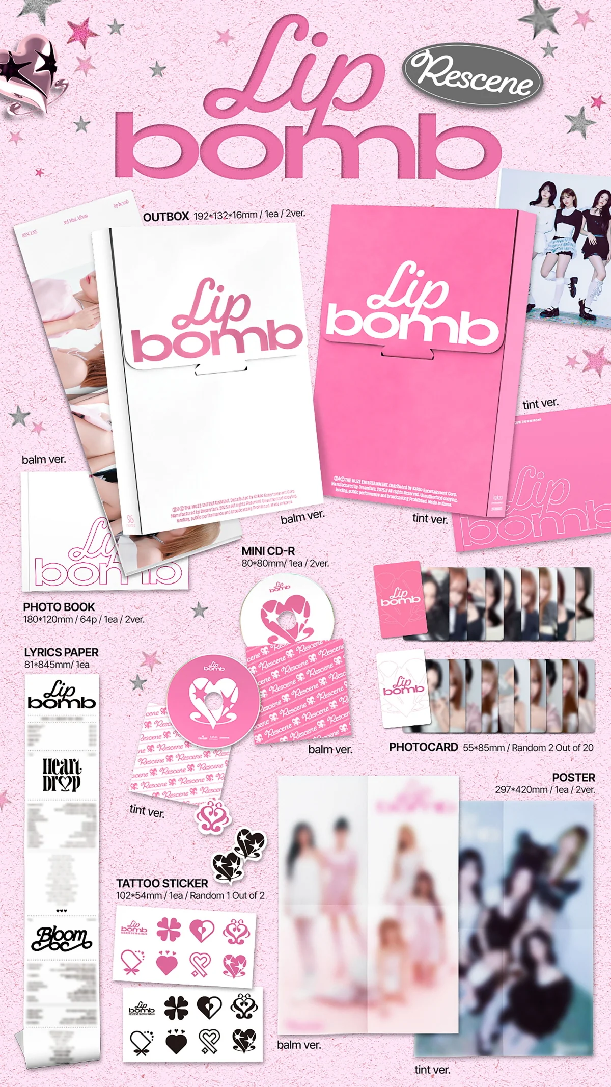 Rescene - 3rd Mini Album lip bomb CD - Image 2