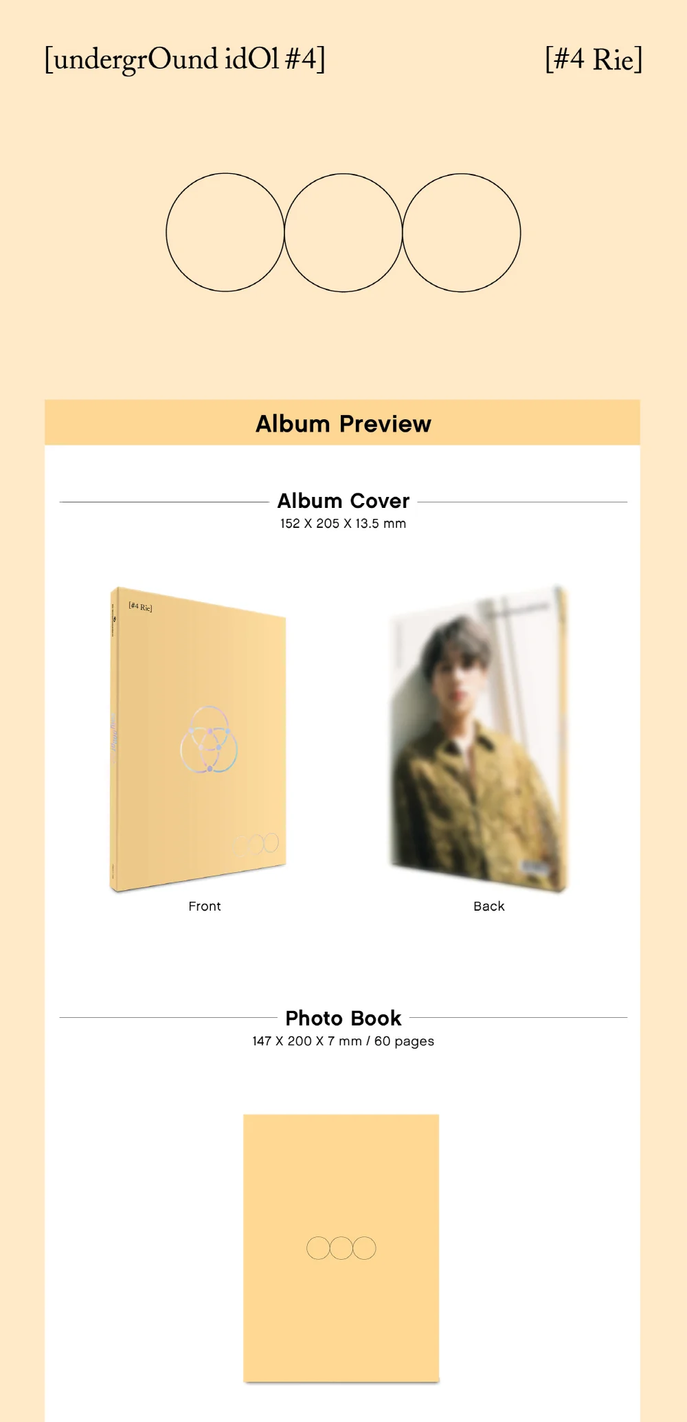 RIE OnlyOneOf - undergrOund idOl #4 Album+Folded Poster - Image 2