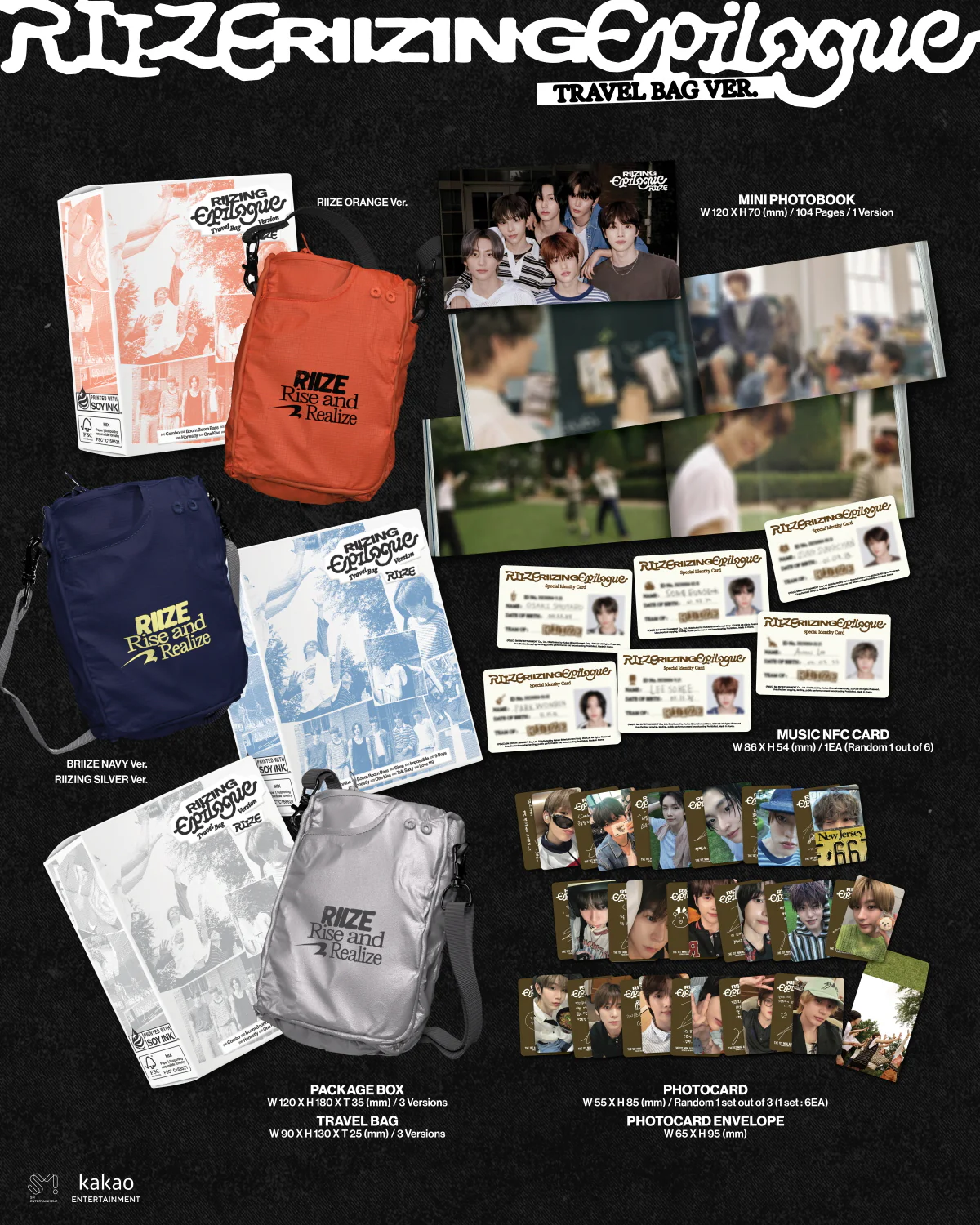 RIIZE - 1st Mini Album RIIZING : Epilogue [Travel Bag ver.] Limited Edition - Image 2