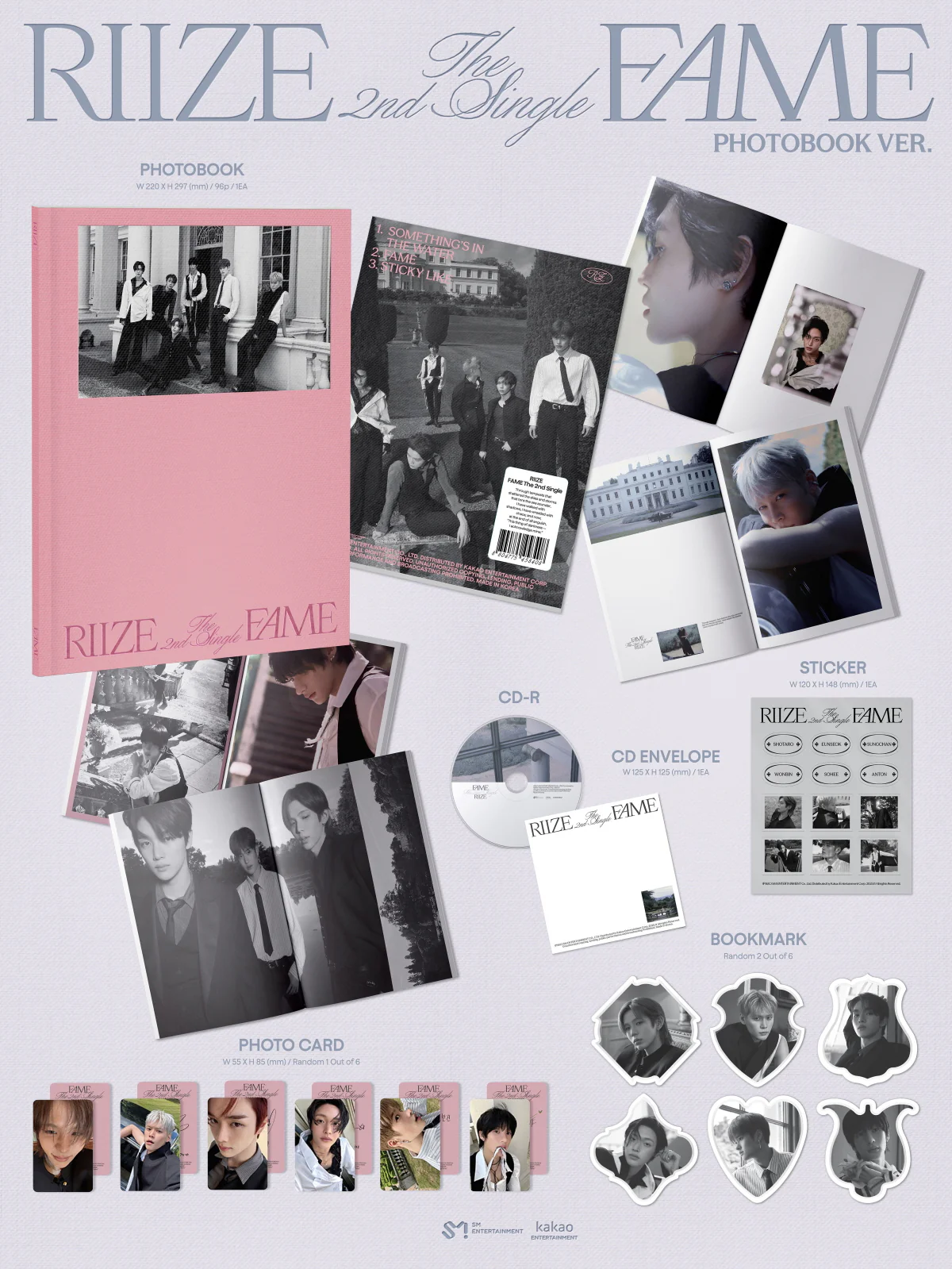 Riize - 2nd Single Album Fame Photobook version CD - Image 2
