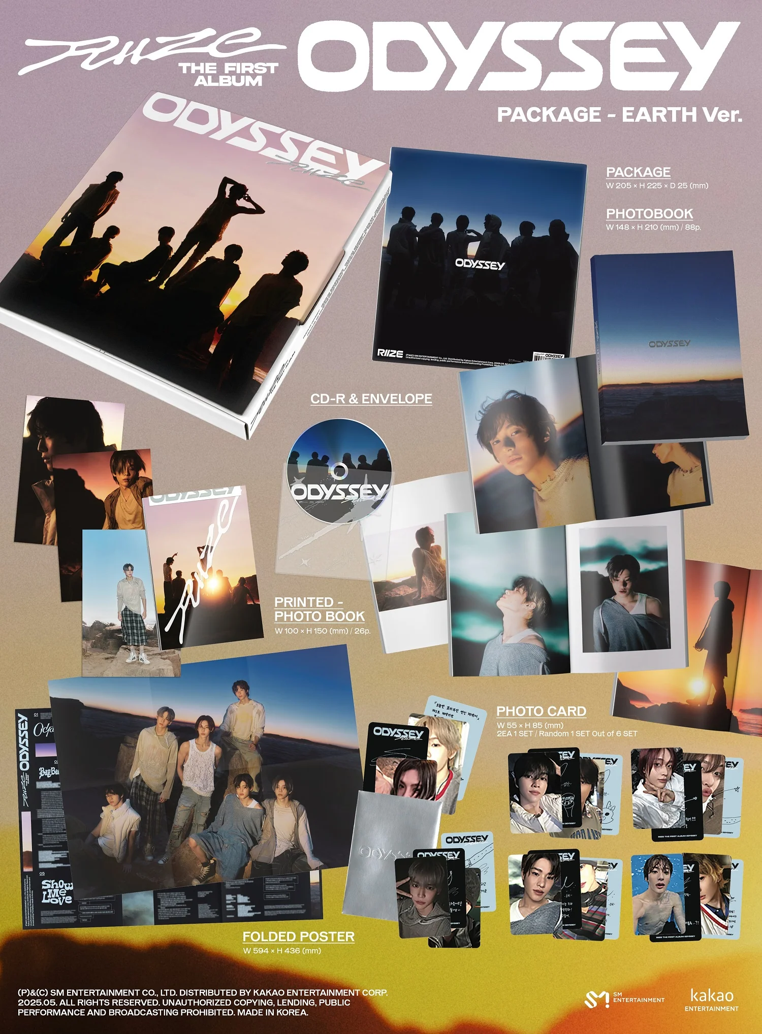 RIIZE - ODYSSEY [PACKAGE Ver.] 1st Album - Image 2