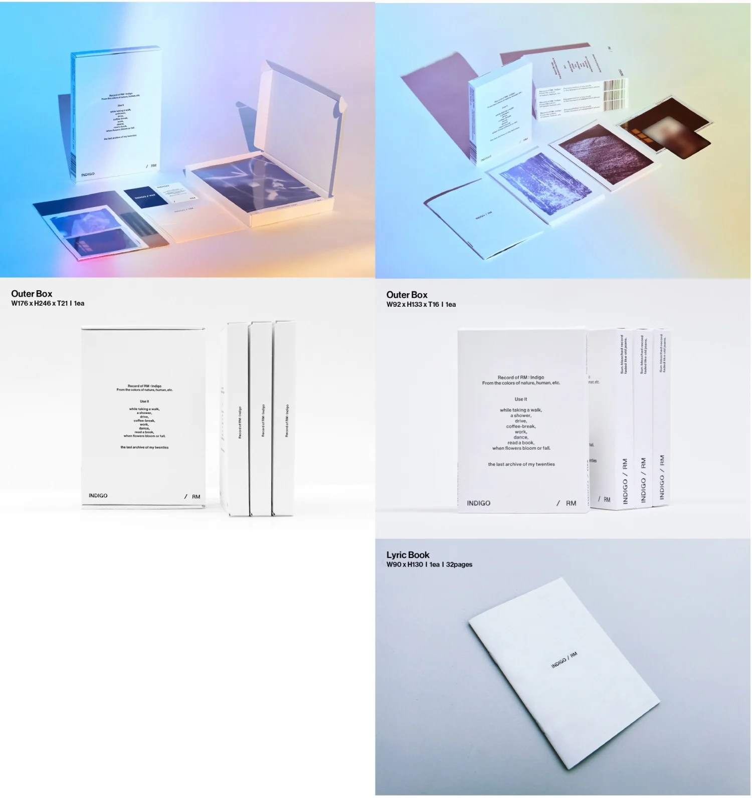 RM BTS - Indigo [Book+Postcard Edition SET] 2Album+Free Gift - Image 3