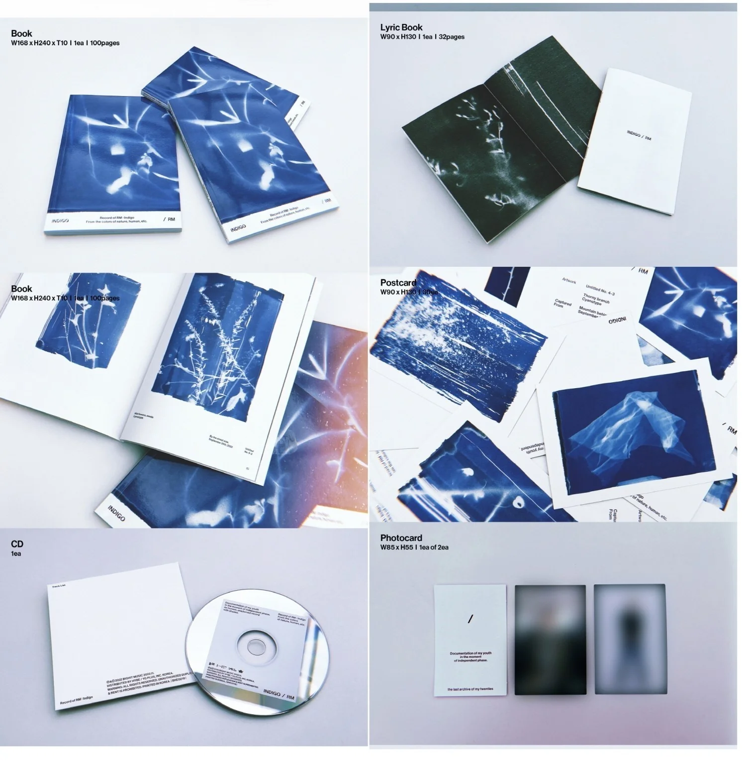 RM BTS - Indigo [Book+Postcard Edition SET] 2Album+Free Gift - Image 4