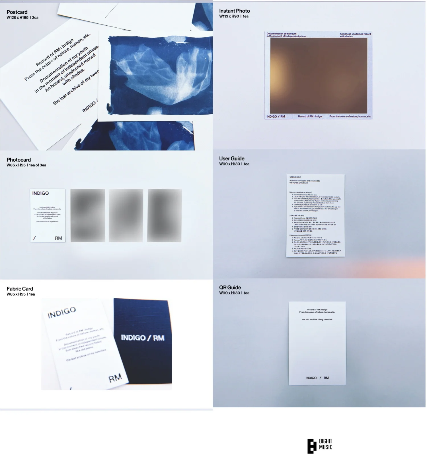 RM BTS - Indigo [Book+Postcard Edition SET] 2Album+Free Gift - Image 5