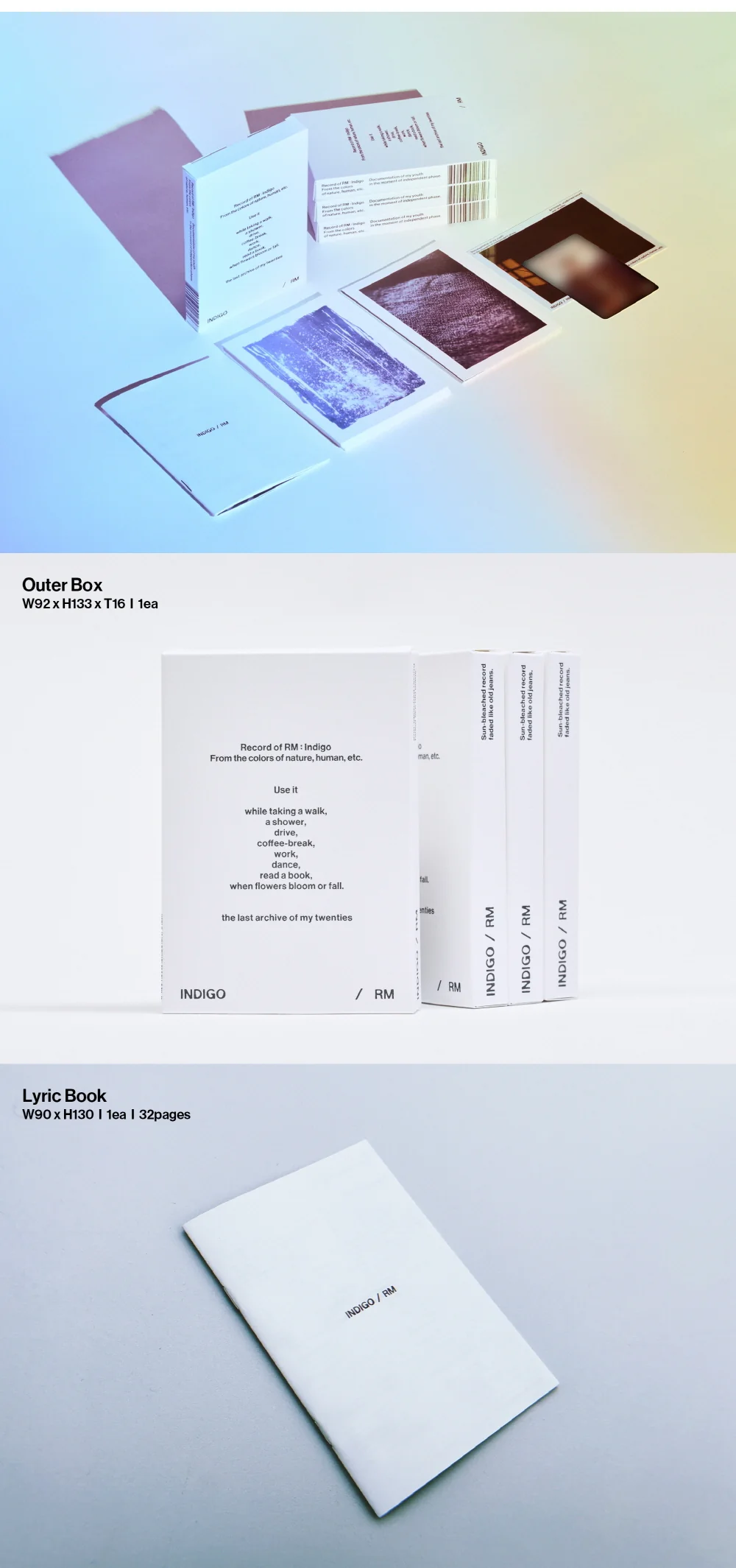 RM BTS - Indigo [Postcard Edition] Weverse Albums ver. - Image 3