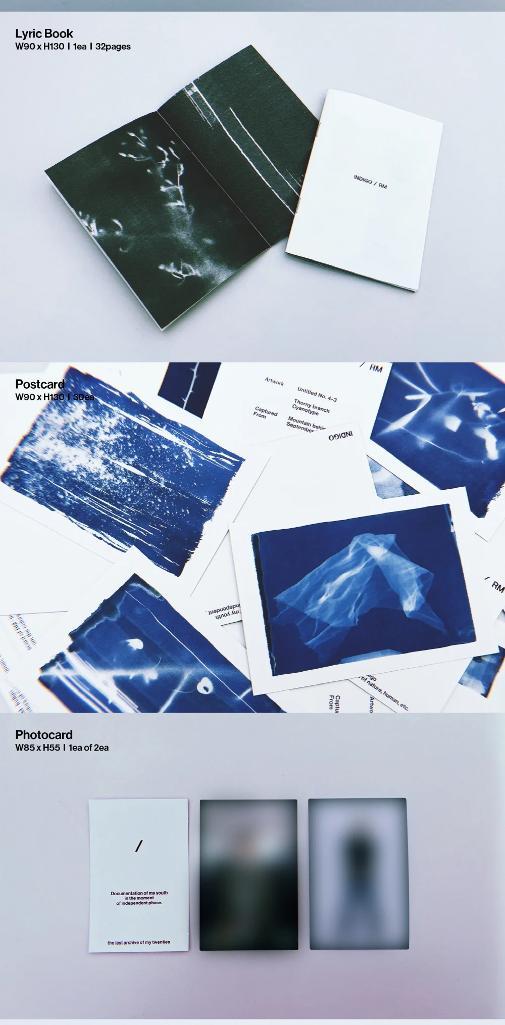 RM BTS - Indigo [Postcard Edition] Weverse Albums ver. - Image 4