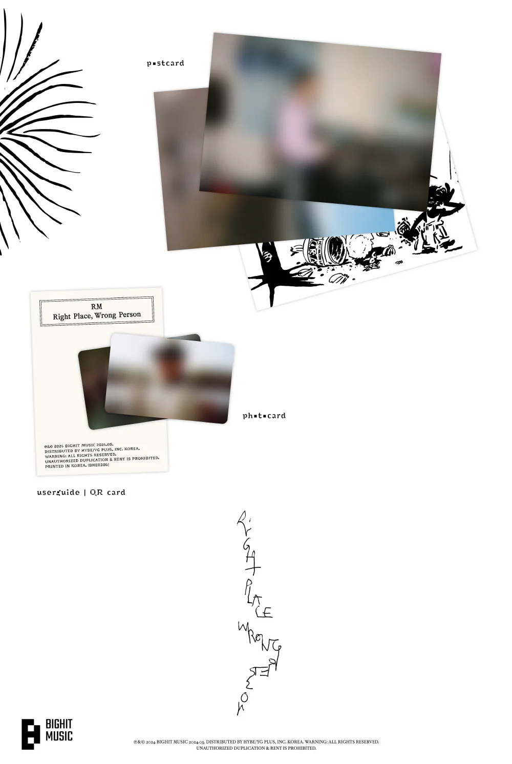 RM BTS - Right Place, Wrong Person [3 ver + Weverse Albums ver. SET] 4Album - Image 8