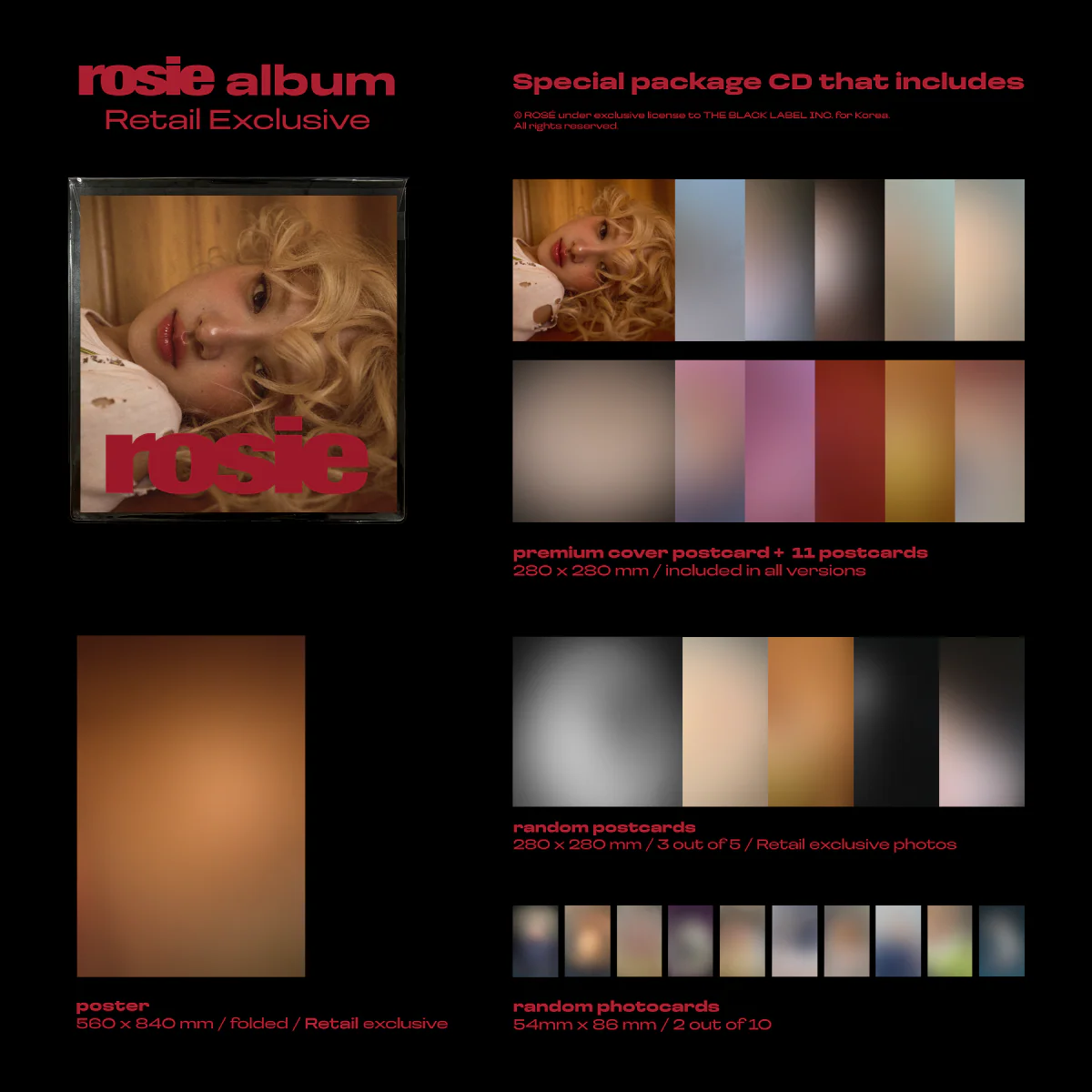 ROSE BLACKPINK - first studio album rosie [Retail Exclusive] - Image 2
