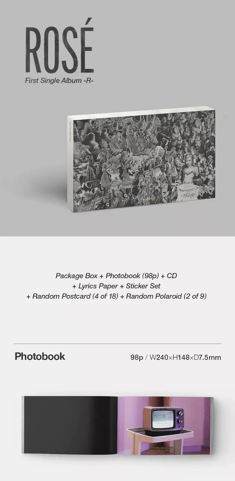 Rose Black Pink - 1st Single Album - R - CD - Image 2