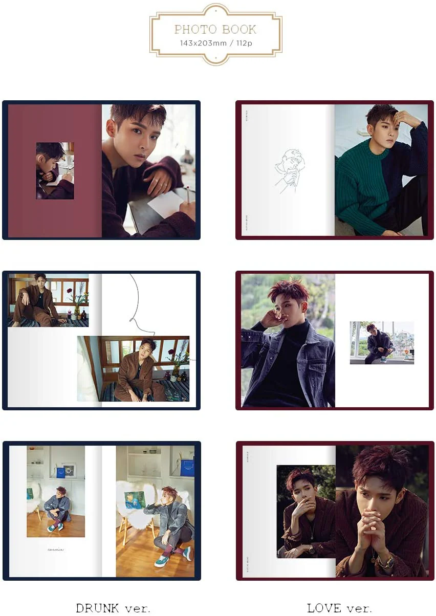 RYEOWOOK Super Junior - Drunk on Love (2nd Mini Album) Album+Extra Photocards Set (Random ver.) - Image 4
