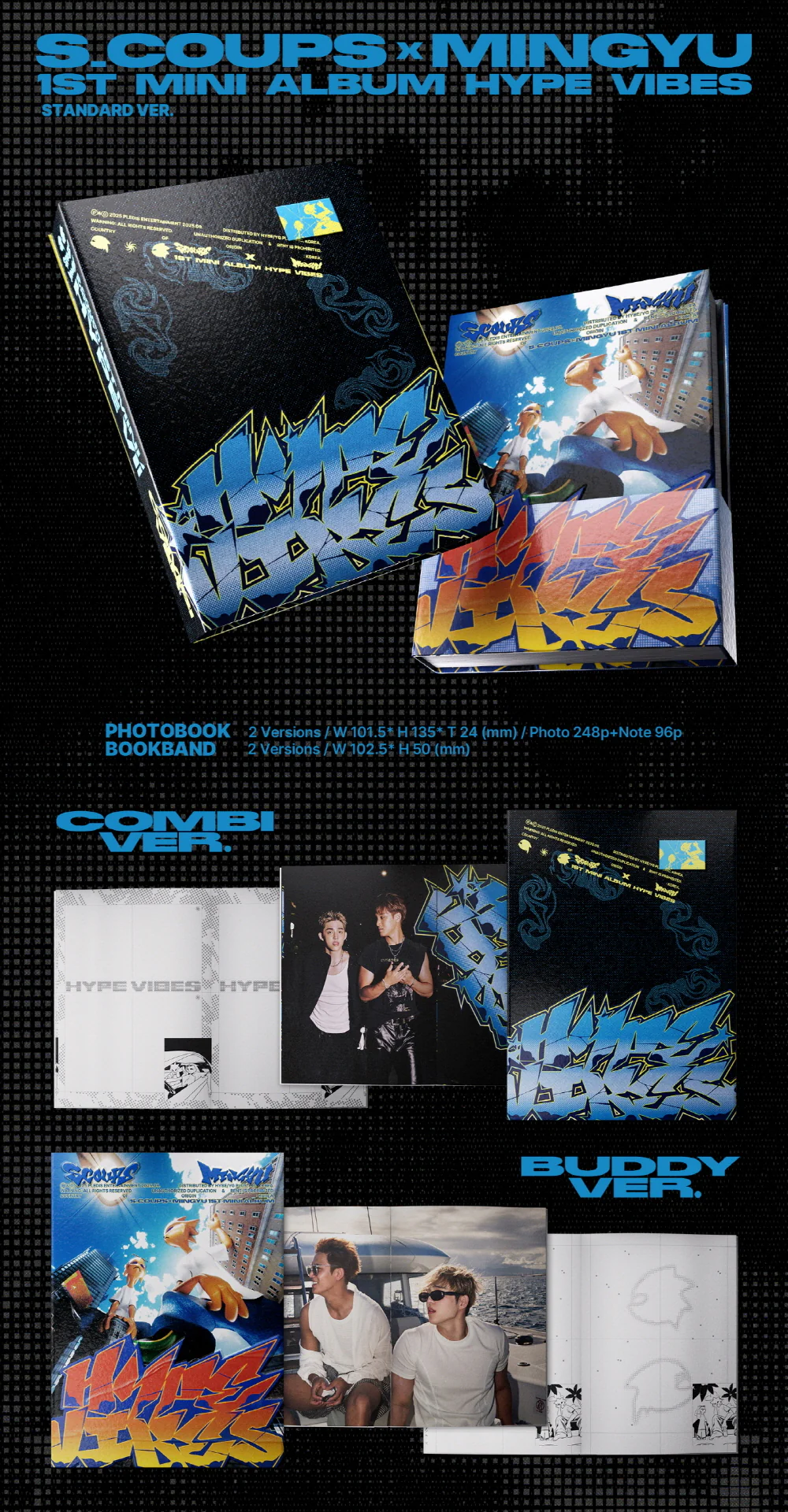 S.COUPS X MINGYU - 1st Mini Album HYPE VIBES - Image 2