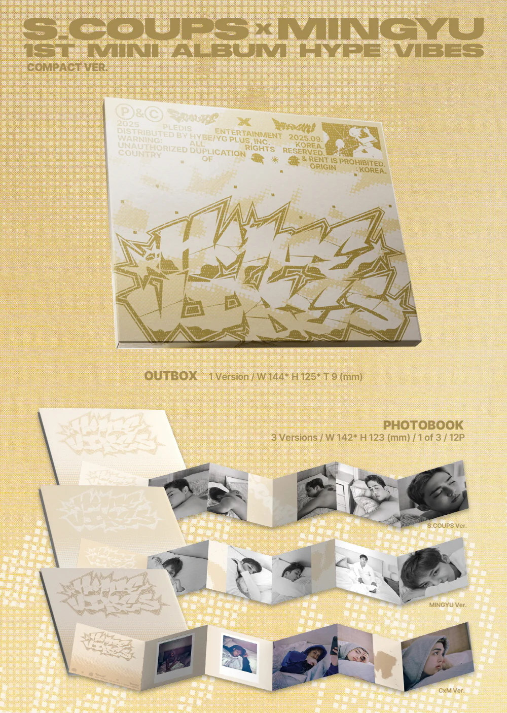S.COUPS X MINGYU - 1st Mini Album HYPE VIBES [COMPACT Ver.] - Image 2
