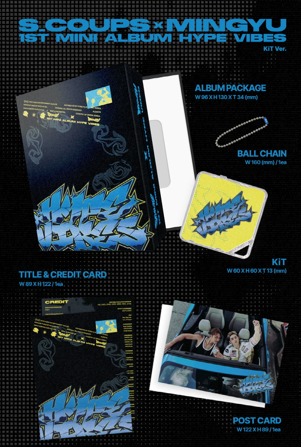 S.COUPS X MINGYU - 1st Mini Album HYPE VIBES [KiT Ver.] - Image 2