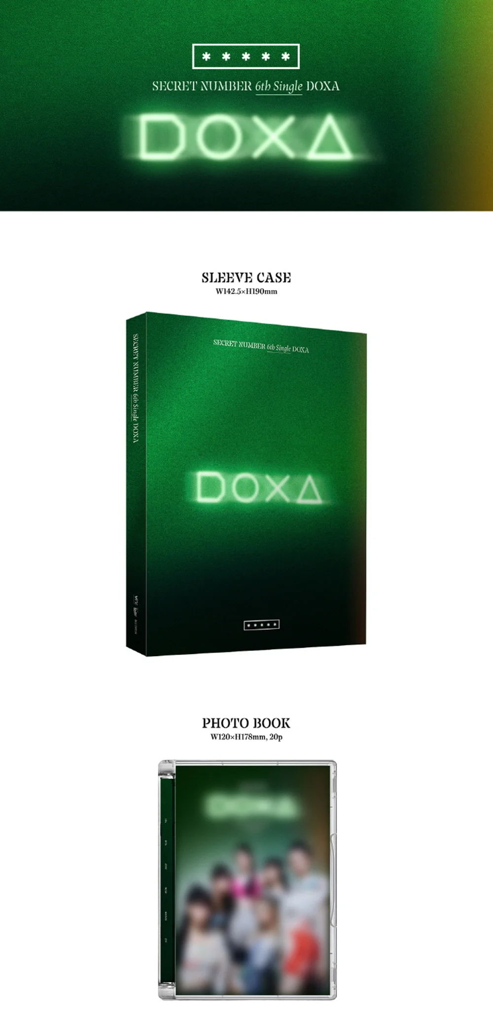 SECRET NUMBER - 6th Single Album DOXA CD+Folded Poster - Image 2