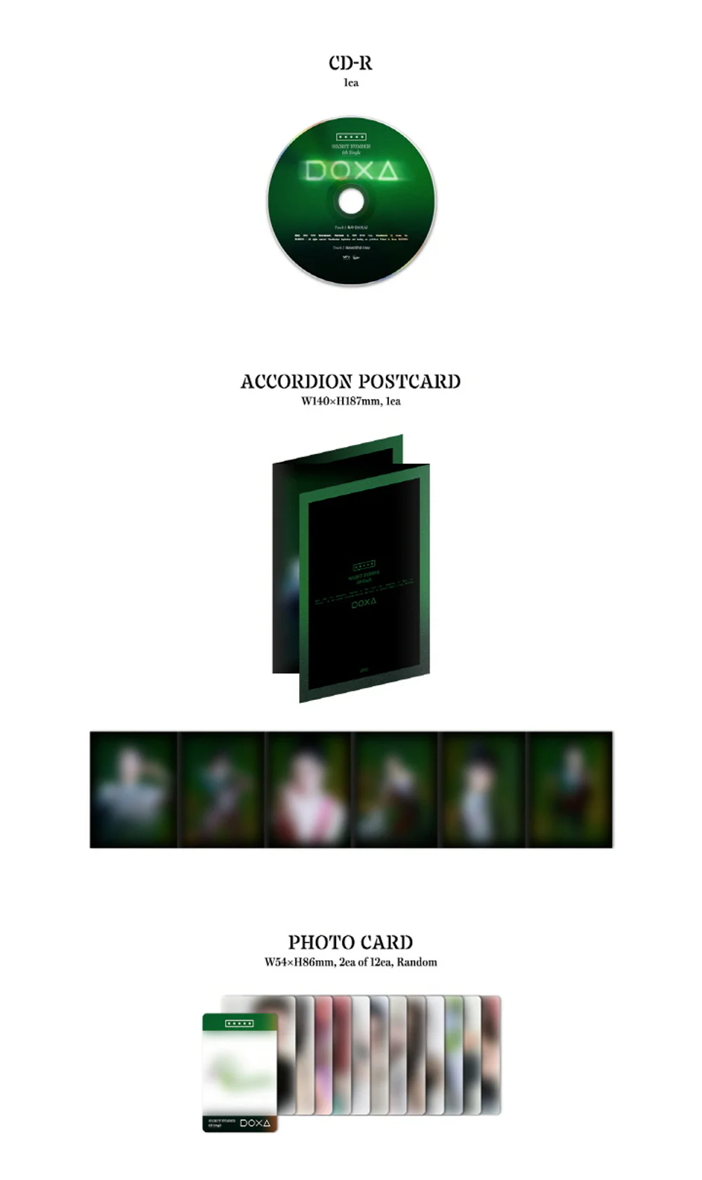 SECRET NUMBER - 6th Single Album DOXA CD+Folded Poster - Image 3