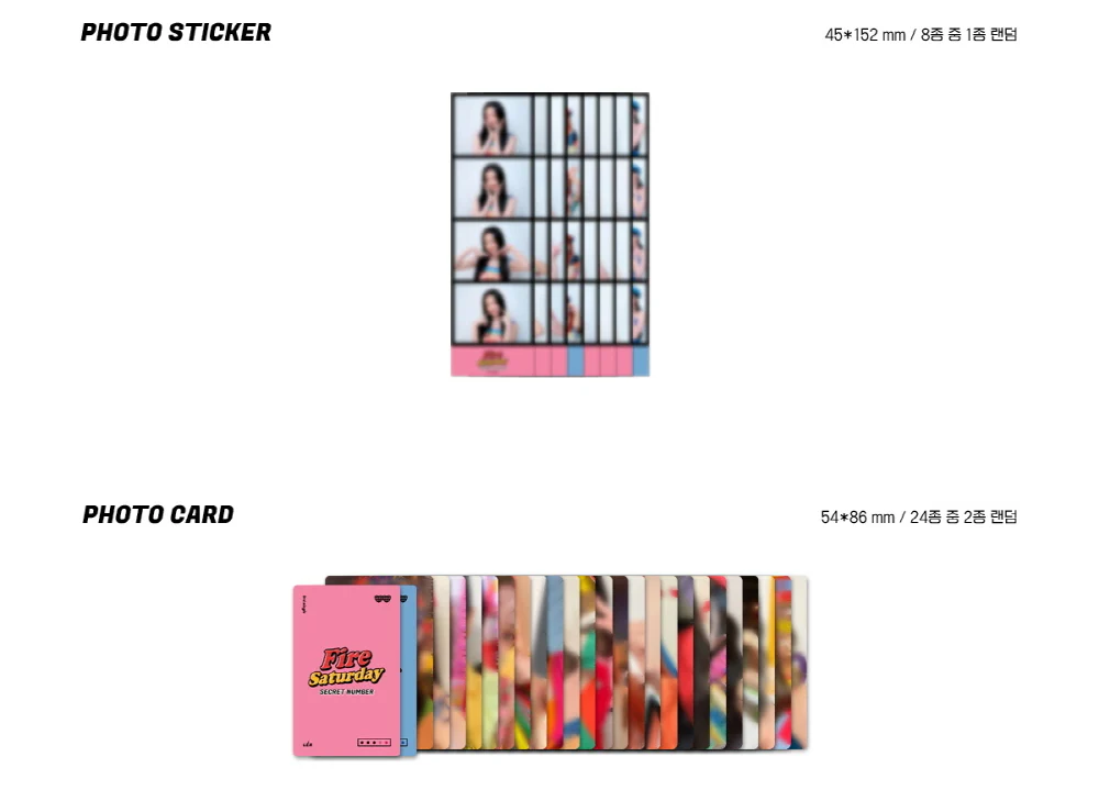 SECRET NUMBER - Fire Saturday (3rd Single Album) Album+Folded Poster - Image 5