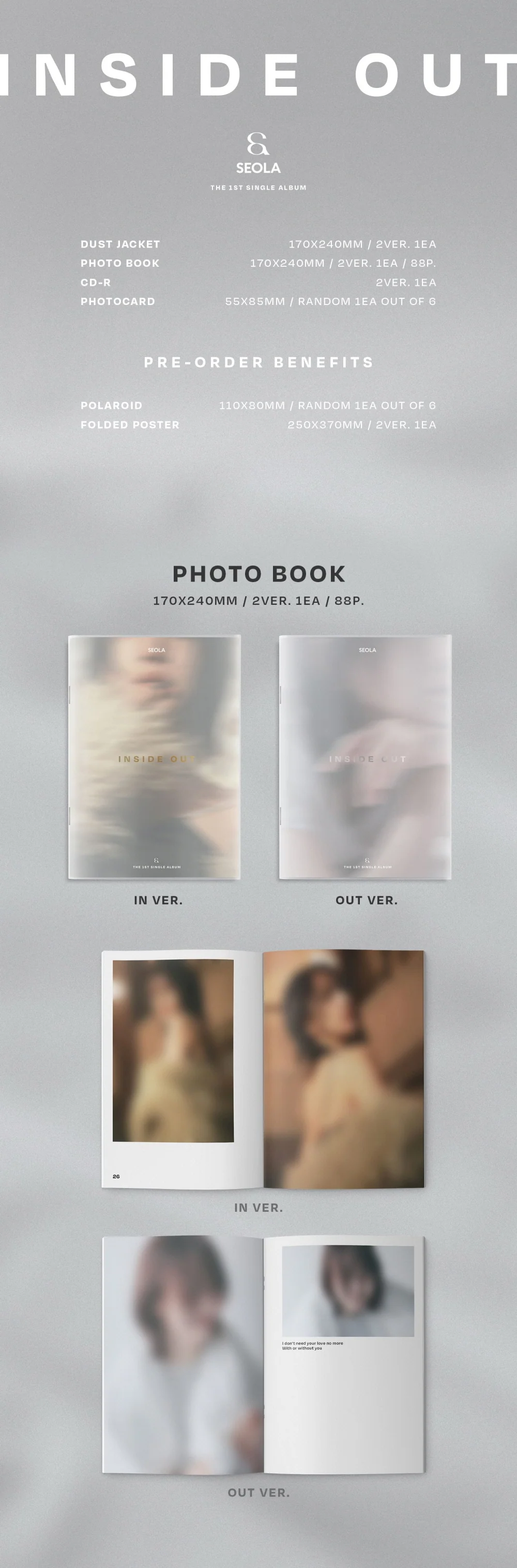 SEOLA WJSN - 1st Single Album INSIDE OUT - Image 2