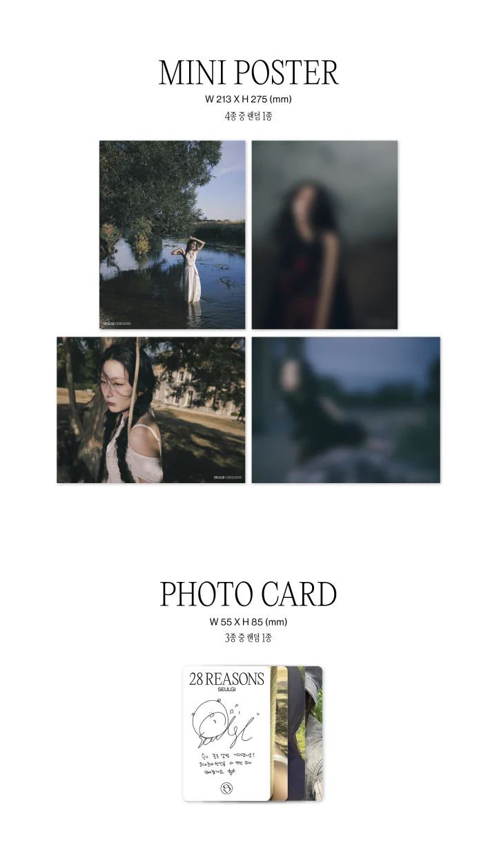 SEULGI Red Velvet - 28 Reasons [Photo Book Ver.] 1st Mini Album+Free Gift - Image 4