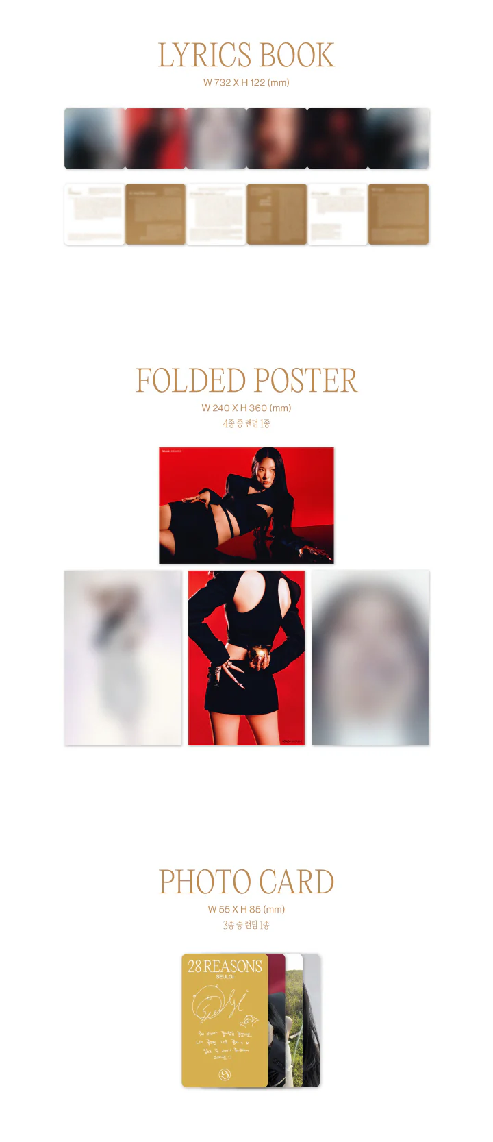 SEULGI Red Velvet - 28 Reasons [Case Ver.] 1st Mini Album+Free Gift - Image 5