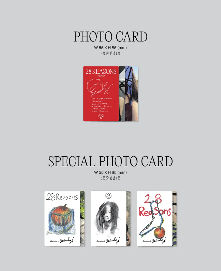 SEULGI Red Velvet - 28 Reasons [Special Ver.] 1st Mini Album+Free Gift - Image 5