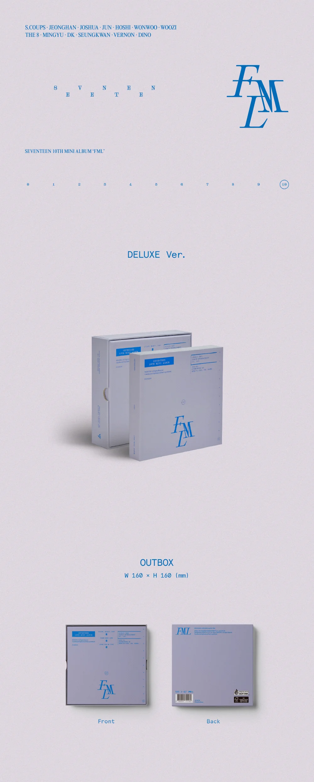SEVENTEEN - 10th Mini Album 'FML' (Deluxe Ver.) - Image 2