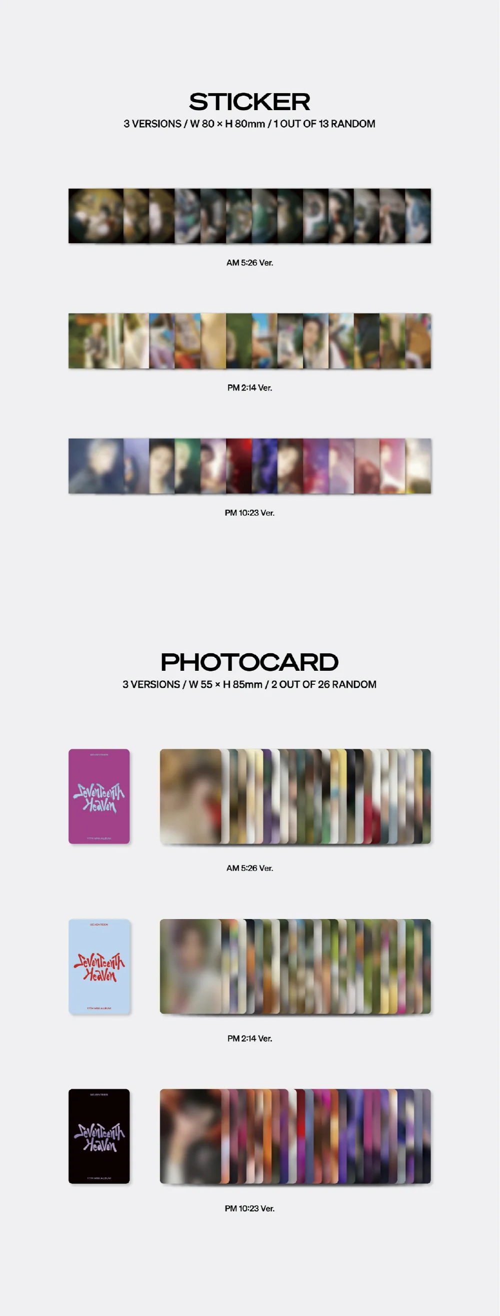 SEVENTEEN - 11th Mini Album SEVENTEENTH HEAVEN - Image 5