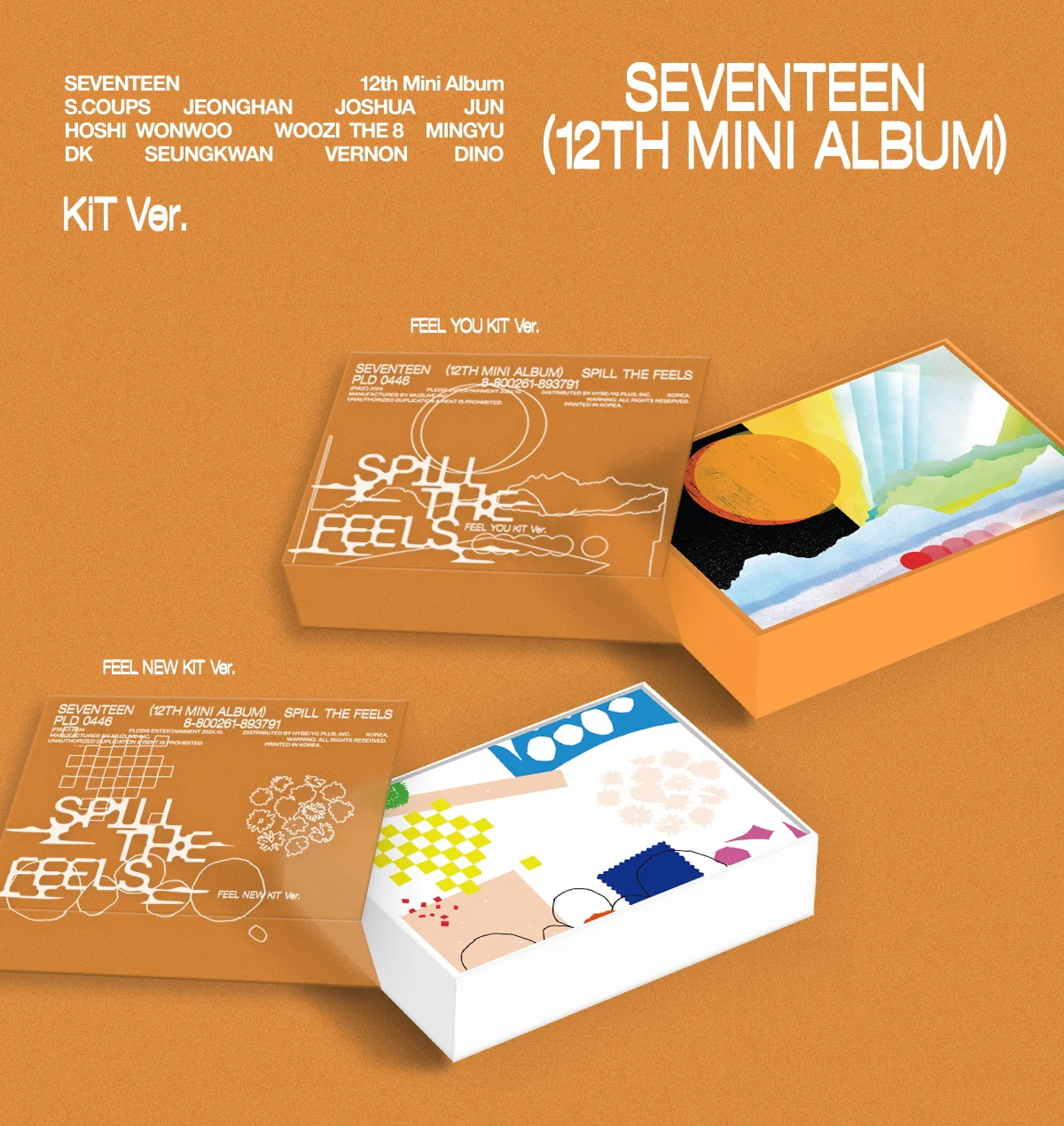 SEVENTEEN - SPILL THE FEELS [KiT Ver.] 12th Mini Album - Image 2