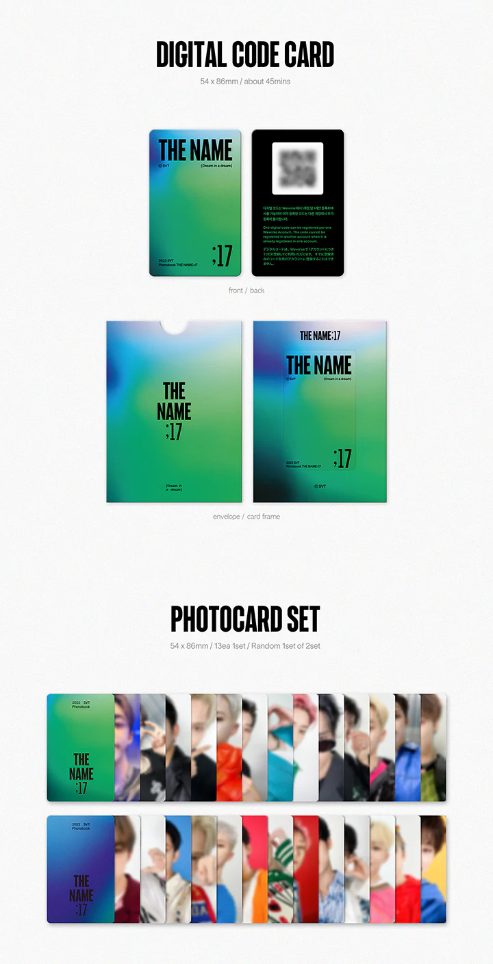 SEVENTEEN - 2022 SVT PHOTOBOOK THE NAME;17 - Image 5